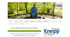 Desktop Screenshot of kneippverein-dillingen.de